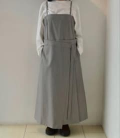 ebure エブール ライトウールギャバ キャミワンピース グレー38 - メルカリ