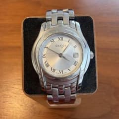 グッチ GUCCI 5500L レディース デイト シルバー クォーツ