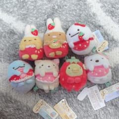 7点セット てのりぬいぐるみ 喫茶すみっコでいちごフェアテーマ すみっ