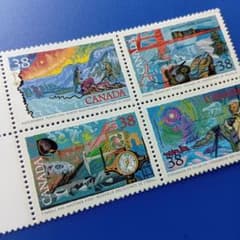 外国切手 カナダ 1990年 北極探検 4種連刷 - メルカリ