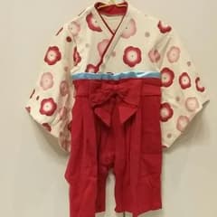 【ひるこさん専用】袴ロンパース　ひな祭り　90センチのサムネイル