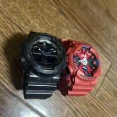 G-SHOCK 黒 赤 2本セット　100CF 120TRのサムネイル