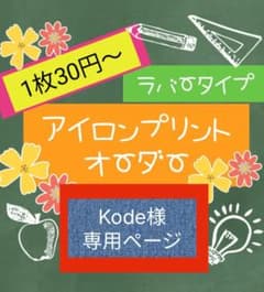 1枚30円〜アイロンプリントオーダーのサムネイル