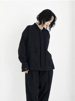 定価89,000円 YANTOR カディコットン　セットアップ ブラック Mのサムネイル