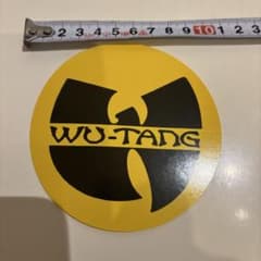 Wu-Tang Clan ステッカー 円形 イエロー ブラックのサムネイル