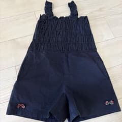 ネイビー サロペット ショートパンツのサムネイル