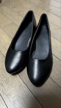 レディース ブラック パンプス ローヒールのサムネイル