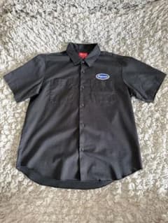 Supreme Studded Patch S/S Work Shirt 黒M - メルカリ