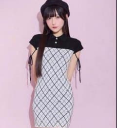 michellmacaron 모노그램 니트 미니 원피스