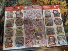 ハローキティ ウォーターシール ポップシール 3点セットのサムネイル