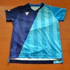 VICTAS 卓球 ゲームシャツ ブルー系のサムネイル