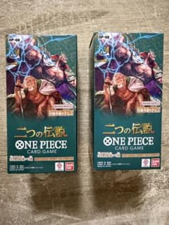 ONE PIECE 카드게임 2개의 전설 BOX 2개 세트 테이프 부착