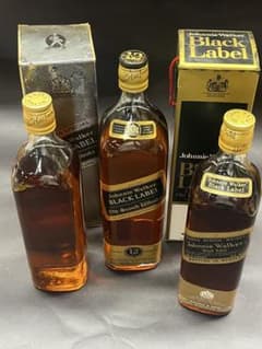 未開栓 古酒 ジョニーウォーカー ブラックラベル 1000ml 750ml 2本