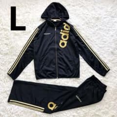  NEO アディダス ジャージ 上下セット あのちゃん L y2k y2k】adidas NEO ジャージセットアップ 黒金 L ストリート - メルカリ