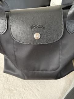 LONGCHAMP ブラックショルダーバッグのサムネイル