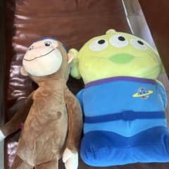 Curious George & Toy Story Alien 봉제인형