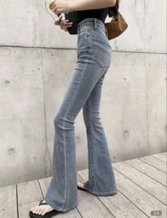 shein シーインレディース ハイウエスト フレアデニムのサムネイル