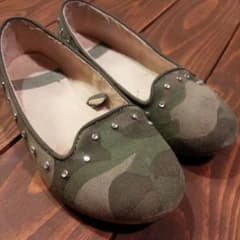 ZARA キッズ　迷彩　スリッポン　16㎝のサムネイル