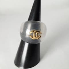 CHANEL シャネル　ココマーク　プラスチックリング　指輪　約12〜13号