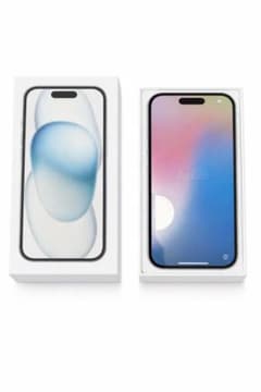 iPhone 15 ブルー　未使用 充電ケーブル付きのサムネイル