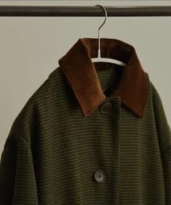 corduroy color check coatのサムネイル