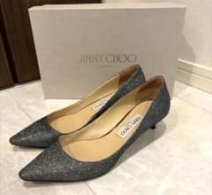 JIMMY CHOO ラメグリッター　パンプス　ウエディング　サイズ38.5 JIMMY CHOO ラメグリッター パンプス ウエディング サイズ38.5 - メルカリ