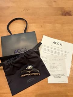 製品証明書付き] acca ヘアクリップ ブラック - メルカリ