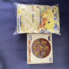 サトシのピカチュウセット モンスターコレクション　ポケモンカード柄クッション