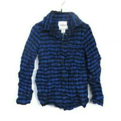 韓国子供服 130cm ブロックチェックシワ加工シャツのサムネイル