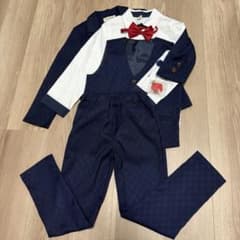 ネイビー フォーマルスーツセット 130cm(クリーニング済)のサムネイル