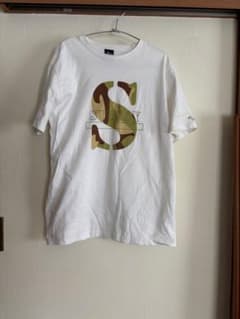 STUSSY Sロゴ カモフラ Tシャツ ホワイトのサムネイル