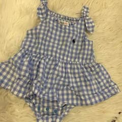 POLO baby ロンパース ギンガム 70 ラルフローレン 美品のサムネイル