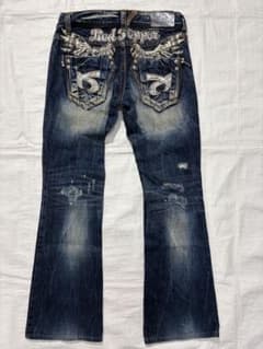 REDPEPPER レッドペッパー 刺繍 フレア ジーンズ jeans y2k - メルカリ
