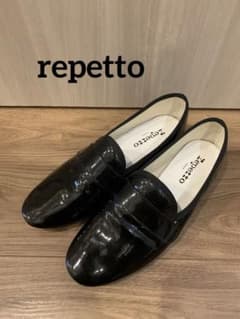Repetto ブラック ローファーマイケル 38 - メルカリ
