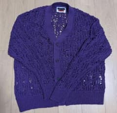 MAISON SPECIAL メッシュカーディガン パープルのサムネイル