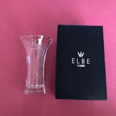 ELBE crystal エルベクリスタル 花瓶 ドイツ製 花柄 - メルカリ
