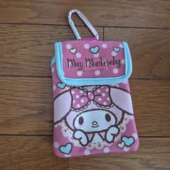My Melody ポーチ カラビナ付き ピンクのサムネイル
