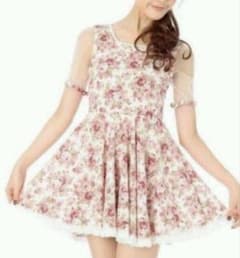 【LIZLISA】花柄ミニワンピースのサムネイル
