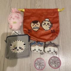 ちいかわ グッズ 5点セット ぬいぐるみ ポーチ うさぎ ハチワレ など