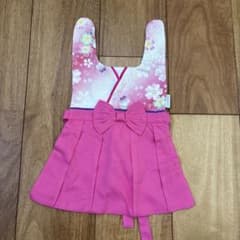 ベビー はかまスタイ ピンク 桜柄のサムネイル
