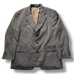 90s ラルフローレン ツイードジャケット シルク ウール ヘリンボーン