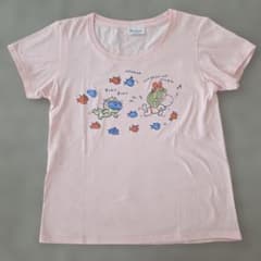 水森亜土 Tシャツ ピンク Mサイズ ado mizumoriのサムネイル