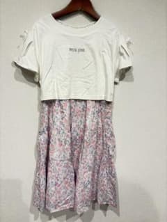 미품 메조 피아노 꽃 무늬 원피스 140cm