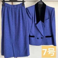 レディース スーツ バブリー 昭和レトロ 青 7号 バブリースーツ ダンス