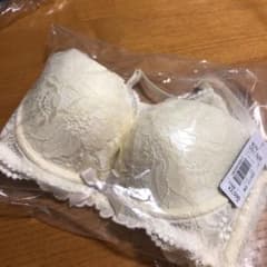 カシュクールレース脇高ブラ オフホワイトのサムネイル