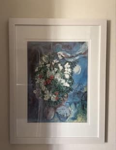 マルク・シャガール　飛んでいる恋人たちと花束 マルク・シャガール 飛んでいる恋人たちと花束 - メルカリ