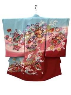 おまとめ2点　 正絹　昭和レトロ　アンティーク　お宮参り　女の子 101❫ ♥ お宮参り 初着 女の子 正絹 日本製 ♥ - メルカリ