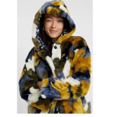 【極美品】Desigual デシグアル ELANIAフェイクファージャケット Lのサムネイル