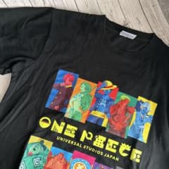 USJ限定 ONE PIECE Tシャツ バックプリント　ブラックのサムネイル