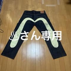 EVISU エビスデニム 2000 大黒カモメ クリームペイント W36】 - メルカリ